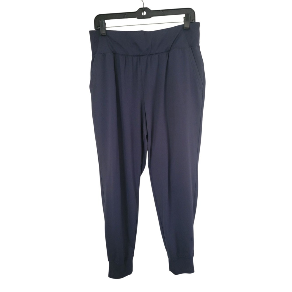 L.L. Bean VentureSoft Jogger Pants Womens M Navy Soft Knit Athleisure Travel